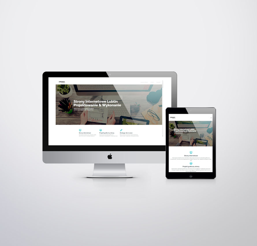 Landing page Strona typu landing page