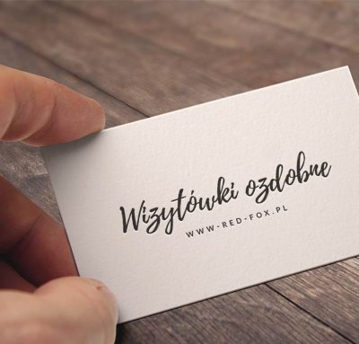 Wizytówki na papierze ozdobnym Wizytówki na papierze ozdobnym