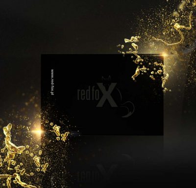 Wizytówki złocone 3D liquid gold Wizytówki złocone 3D liquid gold